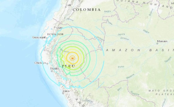 Fuerte sismo de magnitud 8,3 originado en Perú sacude Colombia