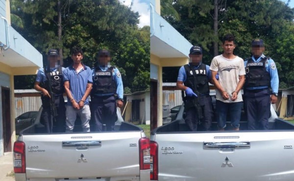Arrestan a dos supuestos distribuidores de droga de la mara MS-13 en Yoro  
