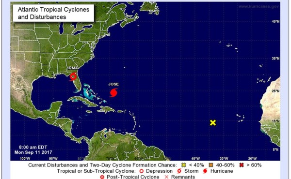 Huracán Irma se degrada a tormenta tropical