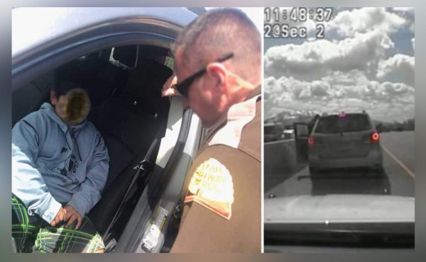Video viral: detienen a un niño de cinco años al volante de un automóvil en EEUU