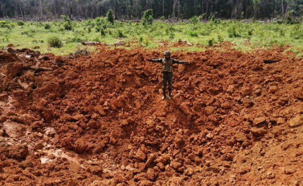 Destruyen una narcopista en Gracias a Dios