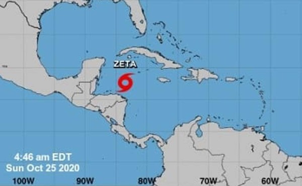 Se forma tormenta tropical Zeta cerca de costas hondureñas
