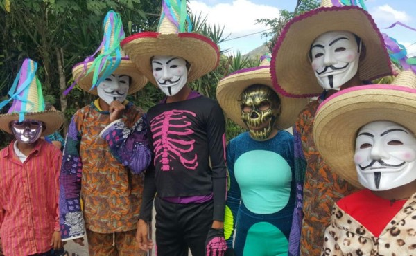 Pobladores celebran el guancasco en Ilama, Santa Bárbara
