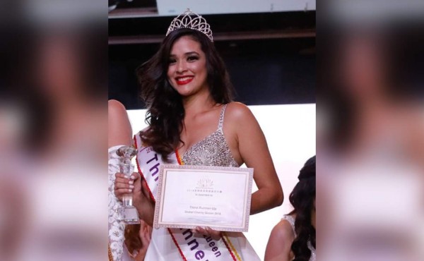 Hondureña en el top cinco de Miss Global Charity Queen 2018