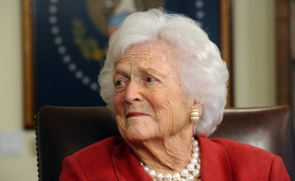 Bárbara Bush, madre y esposa de presidentes de EEUU, en 'precario estado de salud'