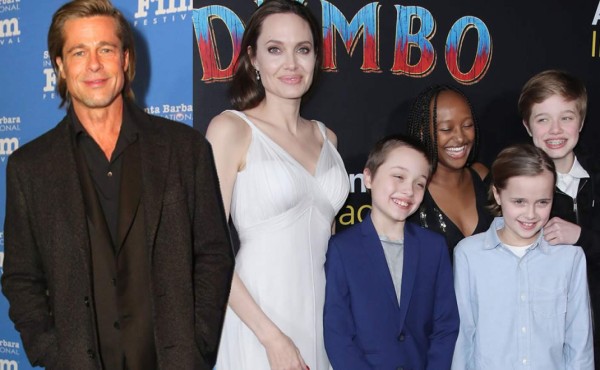 Angelina Jolie y Brad Pitt en cuarentena compartida con hijos