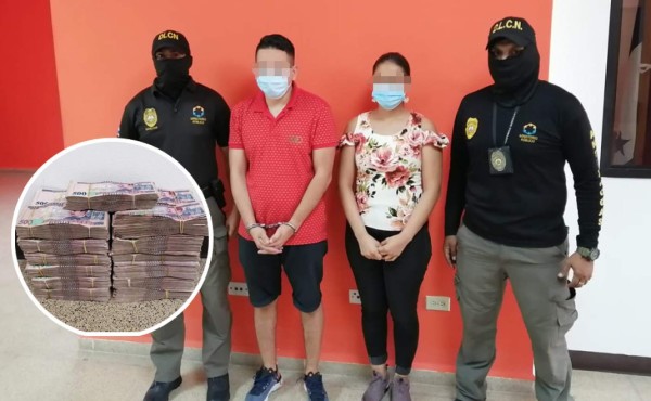 Detienen a dos personas en posesión de 2.5 millones de lempiras en San Pedro Sula