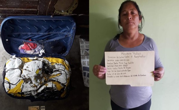En operativo detienen a mujer por tráfico de drogas en Copán