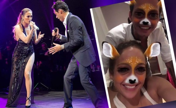 Jennifer López y Marc Anthony juntos en Snapchat