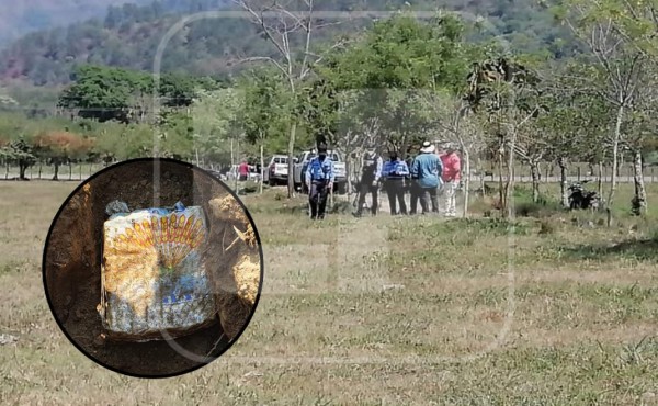 Policía de Honduras incauta 1,392 kilos de cocaína enterrados