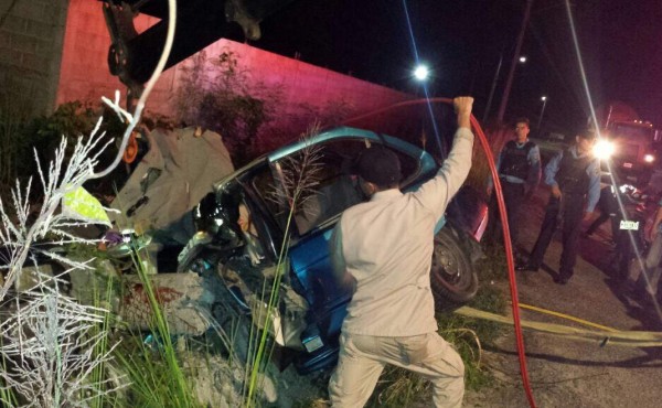 Un muerto y un herido deja accidente de tránsito en San Pedro Sula