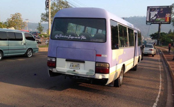 Fallece mujer tras ser atropellada por un bus en Tegucigalpa