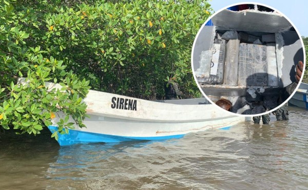 Aseguran una lancha que transportaba supuesta cocaína en La Mosquitia hondureña