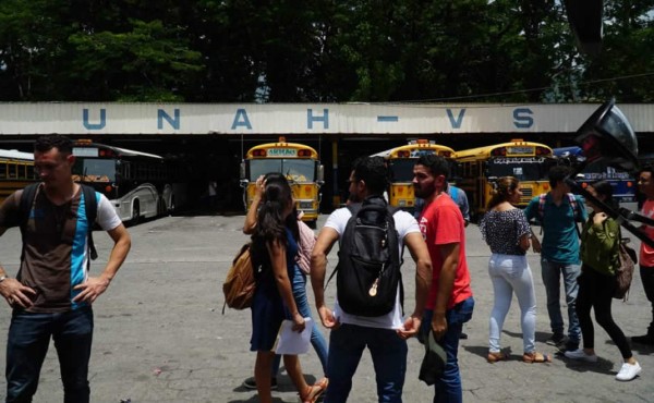 La Unah-VS suspende las clases por paro de transporte público