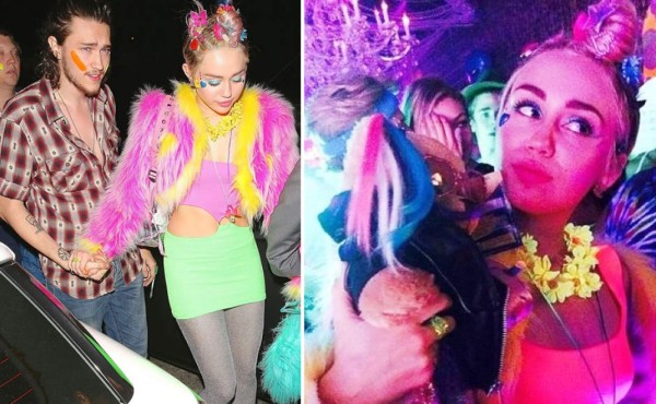 Miley Cyrus celebra una alocada fiesta