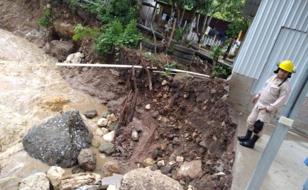 Intensas lluvias causan daños en Copán Ruinas
