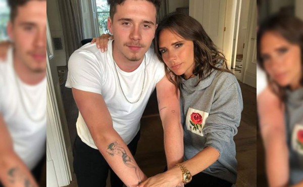 Critican a hijo de Victoria Beckham por compartir una foto de ella semidesnuda