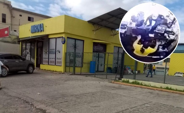 VIDEO: Cuatro hombres asaltan empresa de transporte en La Ceiba