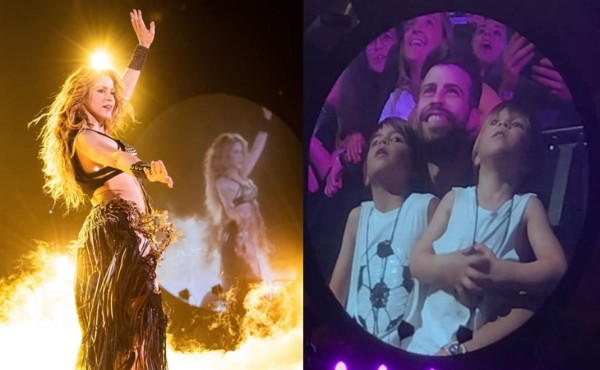 Shakira hace dulce dedicatoria a Gerard Piqué y sus hijos durante concierto