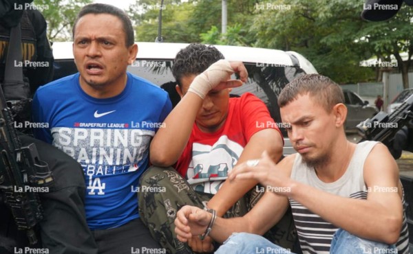 Los sujetos fueron capturados en la colonia La Pradera de San Pedro Sula.