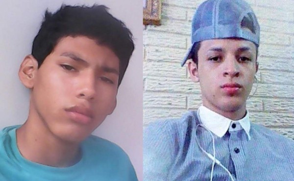 Pedro Samuel Meza López (14) y Carlos Antonio Flores Zaldivar (19).
