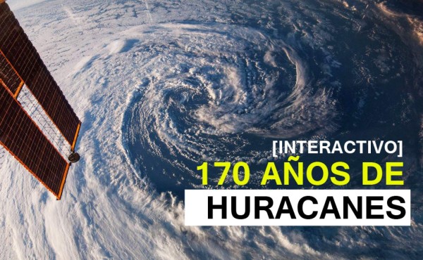 Mapa interactivo de huracanes que han golpeado la Tierra