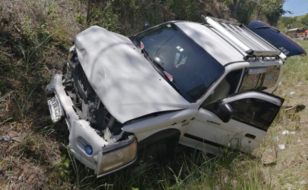 Tres personas heridas en un accidente vial en la carretera a Olancho