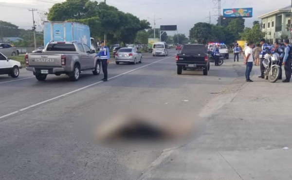 Un hombre muere atropellado en San Pedro Sula