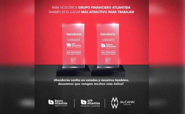 Banco Atlántida es número uno en el ranking de Banca y Finanzas  