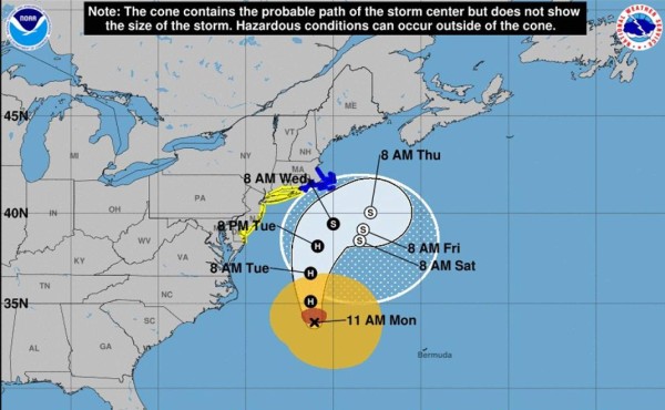 José se mantiene como huracán de categoría 1 alejado de USA