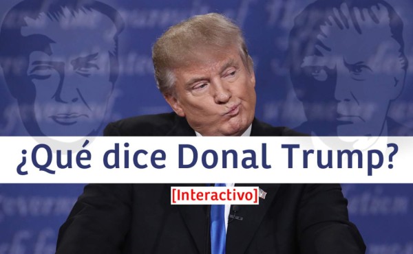 Interactivo: El significado de los gestos de Donald Trump