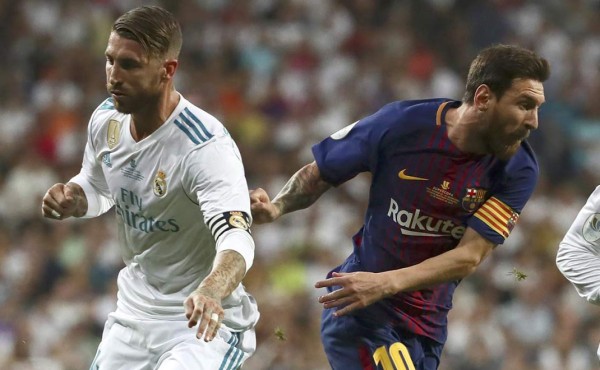 La vacilada de Sergio Ramos a Messi en el campo de la Supercopa de España