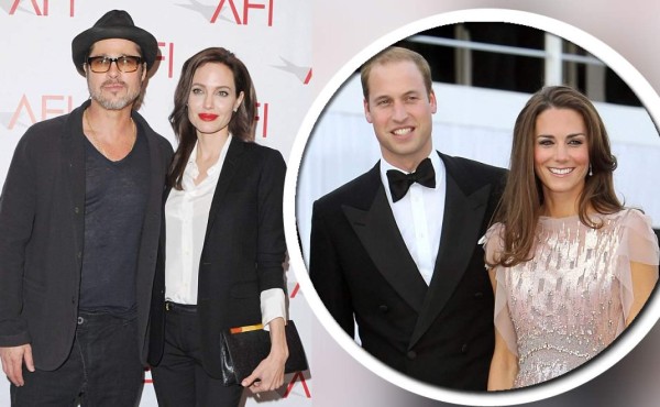 Angelina Jolie y Brad Pitt toman el té con Duques