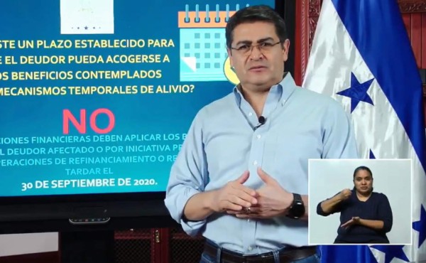 Presidente Hernández socializa plan de alivio ante impacto económico por COVID-19