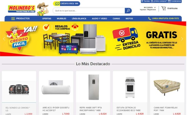 Molinero's Comercial lanza su tienda en línea MolinerosEnLinea.com