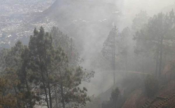 Tegucigalpa: Tres incendios forestales afectan zona residencial de El Hatillo