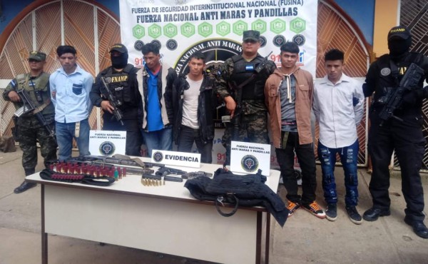 Detienen a supuestos integrantes de la banda 'H' en Intibucá