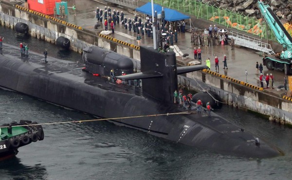 Submarino nuclear de EUA llega a la península de Corea en plena tensión