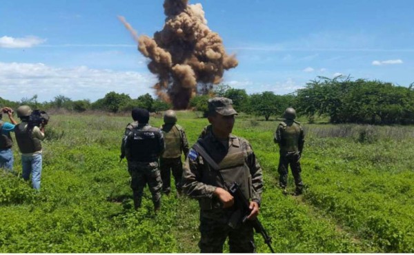 Honduras ha destruido 16 pistas narcopistas en 2020
