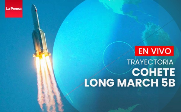 En vivo: Siga la trayectoria sin control del cohete chino Long March 5b