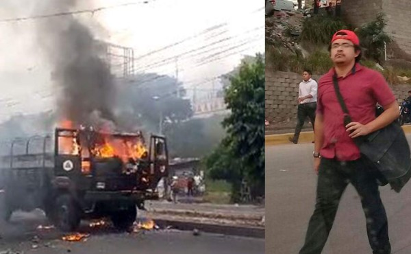 Capturan en Costa Rica a supuesto implicado en quema de camión militar en Tegucigalpa