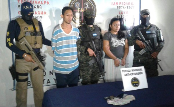 Capturan a supuestos extorsionadores en Tegucigalpa