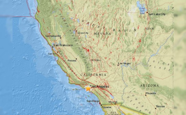 Un terremoto de 3,6 grados se siente en Los Ángeles  