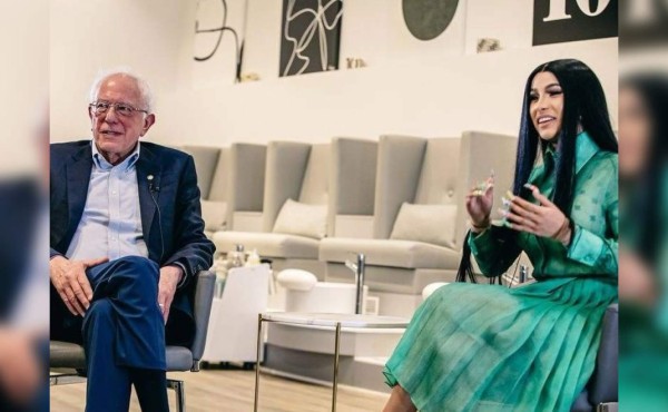 Cardi B apoya campaña de Bernie Sanders para elecciones presidenciales 2020