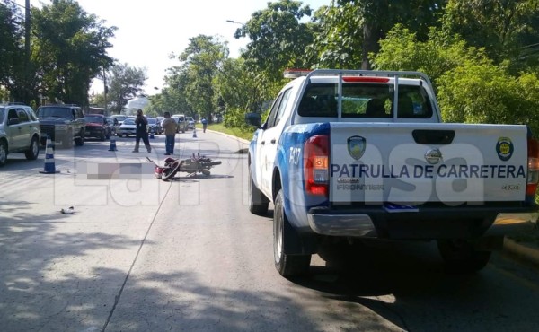 Un hombre y una mujer mueren en accidentes de motos en San Pedro Sula