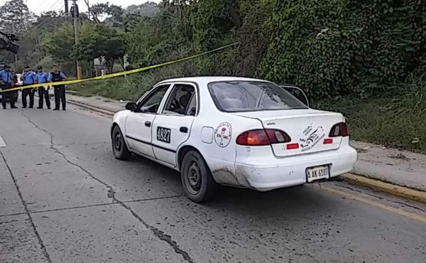 Acribillan a balazos a un taxista en San Pedro Sula