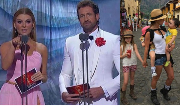 Gabriel Soto con Marjorie de Sousa mientras que Geraldine Bazán pasea sola