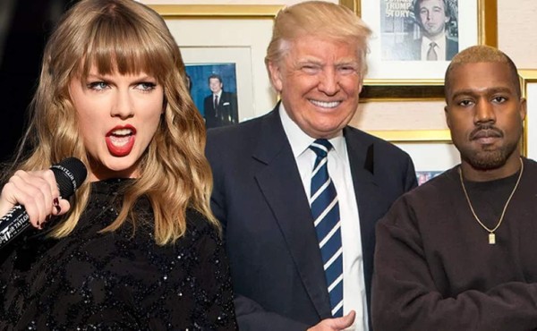 Taylor Swift vs Kanye West y Donald Trump