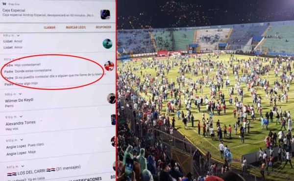'¿Hijo dónde estás?': angustiosos mensajes del padre de aficionado del Olimpia muerto en el estadio Nacional