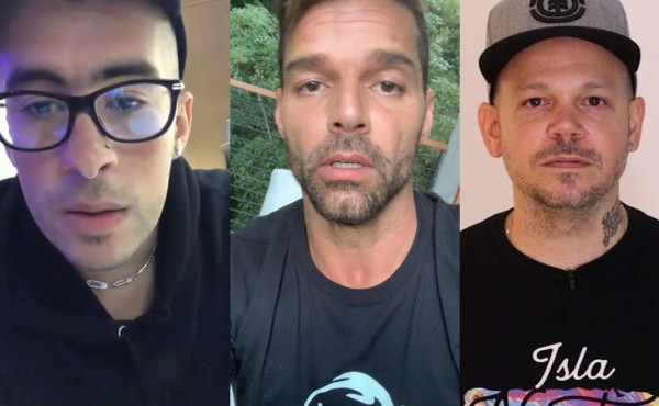 Bad Bunny, Residente y Ricky Martin en protestas pidiendo dimisión del gobernador de Puerto Rico